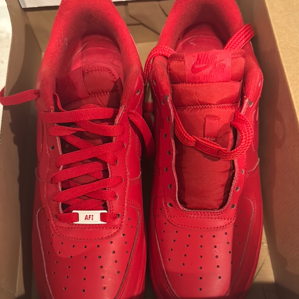 Nike Air Force 1 Bold Red Sneakers